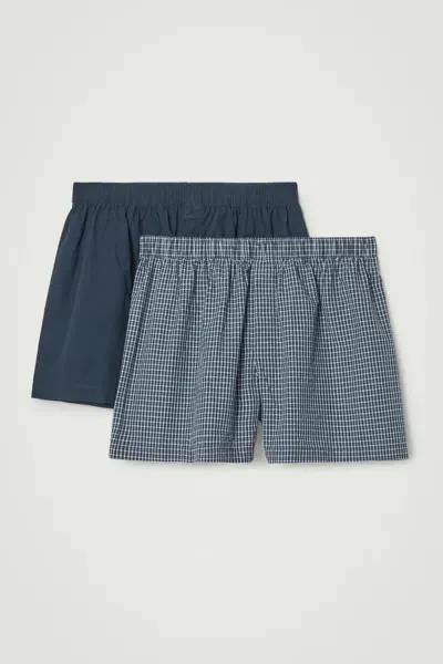 Cos 2-pack Cotton Boxer Shorts In Blue