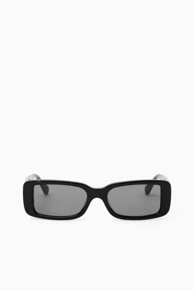 Cos Blade Sunglasses - Rectangle In Black