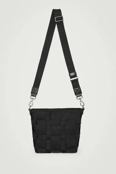 Cos Mini Woven Crossbody - Webbing In Black