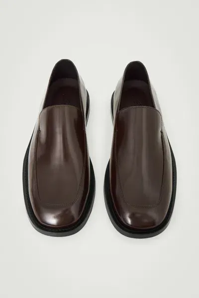 Cos The Leather Loafers In Brown