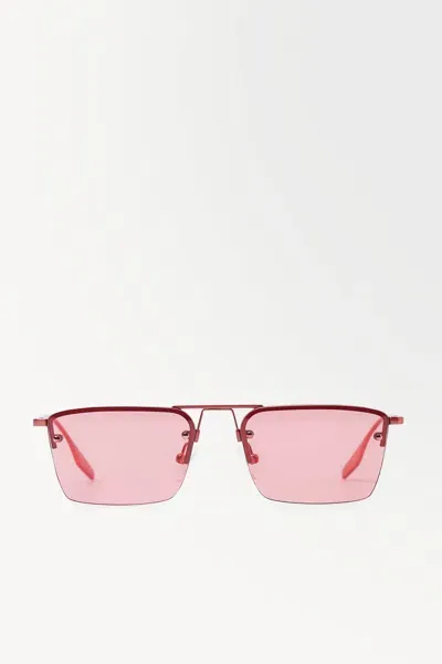 Cos The Wire-frame Sunglasses In Red