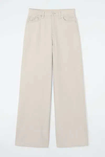 Cos Tide Jeans - Wide In Beige