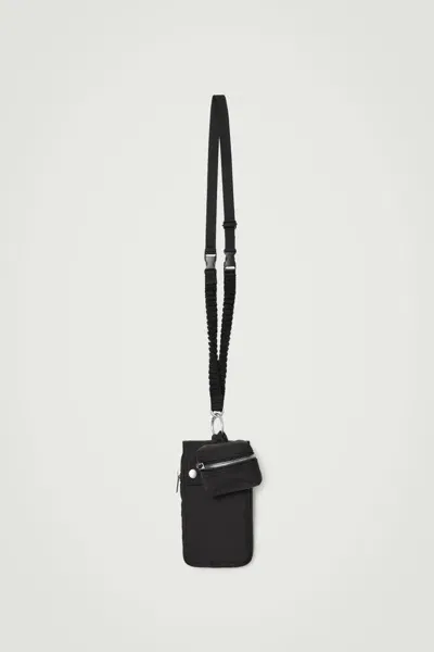 Cos Utility Lanyard Pouch - Nylon In Black