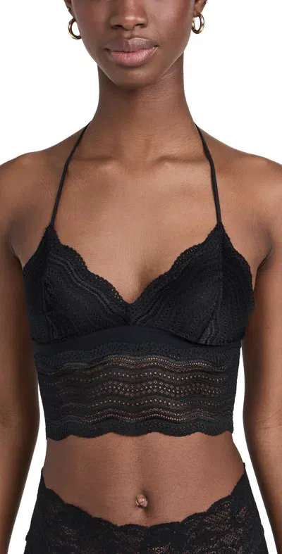 Cosabella Dolce Halter Crop Cami Black