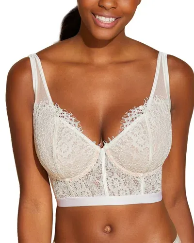 Cosabella Sicilia Longline Bralette Underwire Lace Bra In Beige