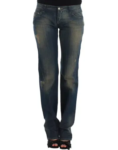 Costume National Straight Leg Women's Jeans In Blue