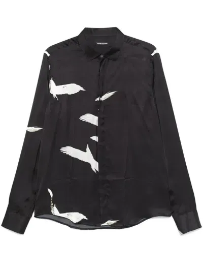 Costume National Contemporary Printed Shirt In Black