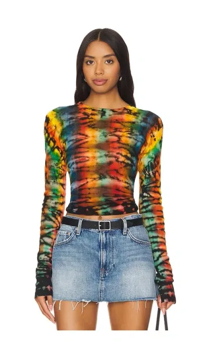 Cotton Citizen Rio Long Sleeve Top In Multicolor