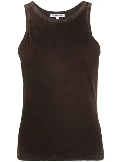 Cotton Citizen Standard Tank Top In Brown