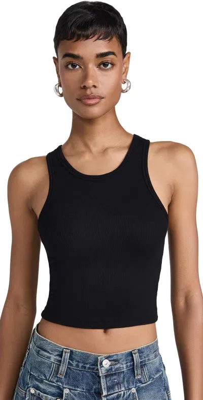 Cotton Citizen Verona Crop Tank Jet Black