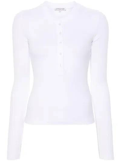 Cotton Citizen Verona Henley T-shirt In White