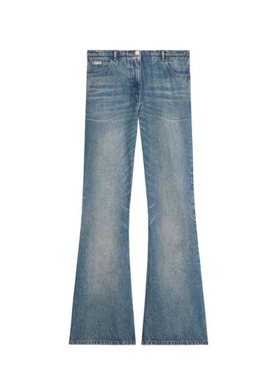 Courrèges Courreges 70`s Denim Bootcut Pants In Blue