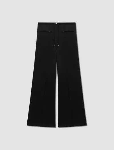 Courrèges Baggy Interlock Sweatpants In Nero