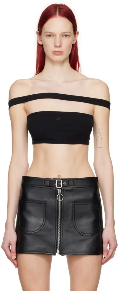 Courrèges Black Hyperbole 90's Camisole In 9999 Black