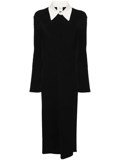 Courrèges Polo Maxi Dress In Black