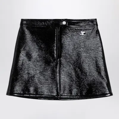 Courrèges Mini Reedition Skirt In Black