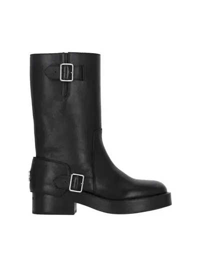 Courrèges Boots With "americana" Straps In Black