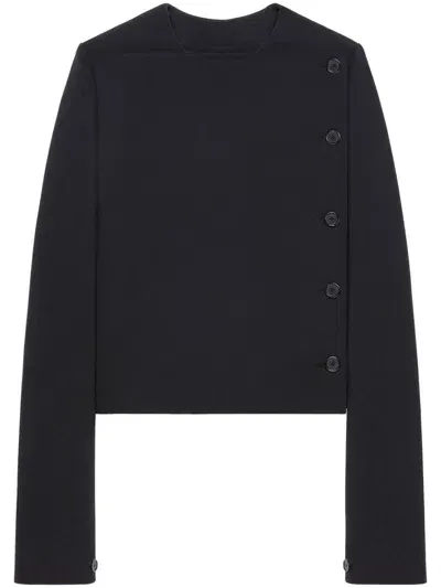 Courrèges Buttoned Tailored Jacket In Black