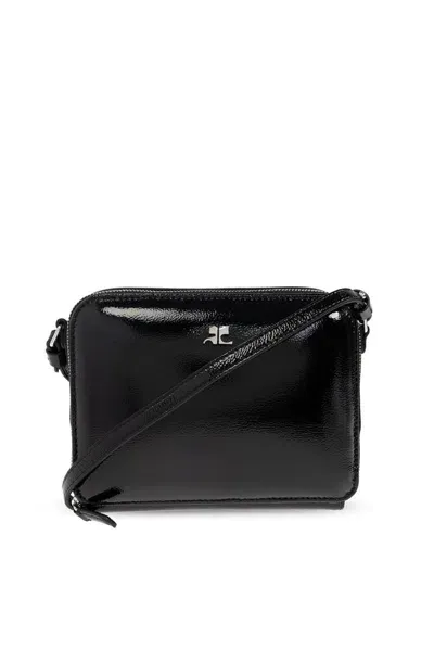 Courrèges Cloud Chained Shoulder Bag In Black