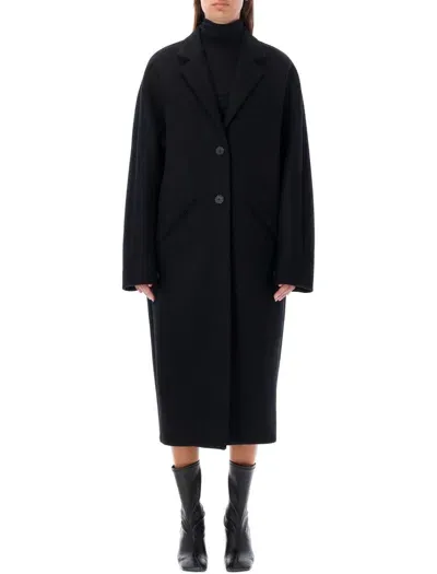 Courrèges Coat  Woman Color Black In Schwarz