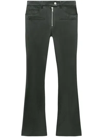 Courrèges Corolle Vinyl Trousers In Black