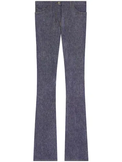 Courrèges Cotton Bootcut Jeans In Grau