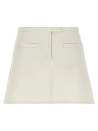 Courrèges Crepe Skirt Dresses White