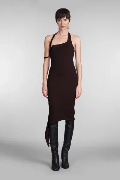 Courrèges Undressed Dress In Brown