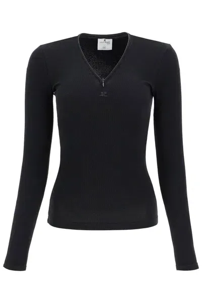 Courrèges Courreges Fitted Long Sleeve Top