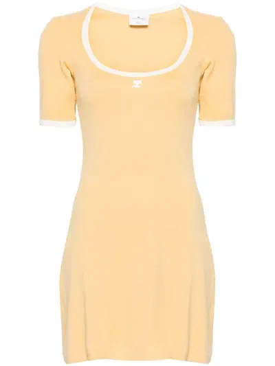 Courrèges Yellow Holistic Minidress