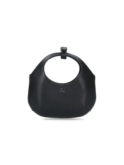 Courrèges Holy Mini Bag In Black