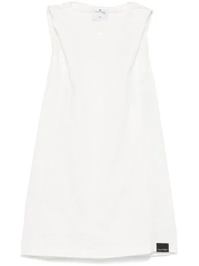 Courrèges Courregès Hooded Tank Top In White