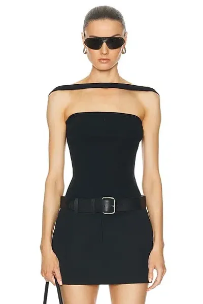 Courrèges Hyperbole Off-shoulder Top In Black