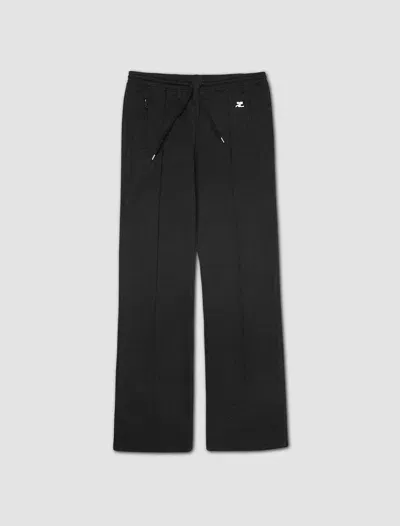 Courrèges Interlock Sweatpants In Nero