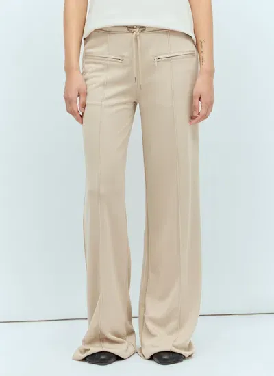 Courrèges Interlock Track Pants In Beige