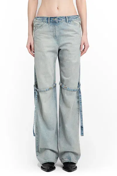 Courrèges Woman Blue Jeans