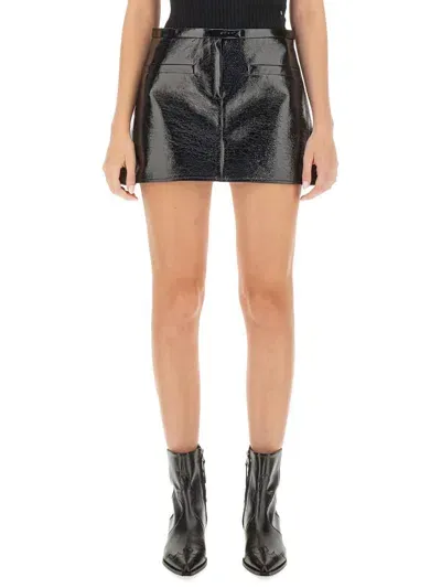 Courrèges Mini Skirt In Black