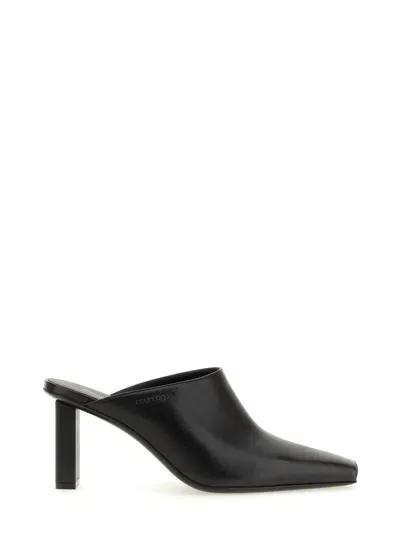 Courrèges Mule Sleek In Black