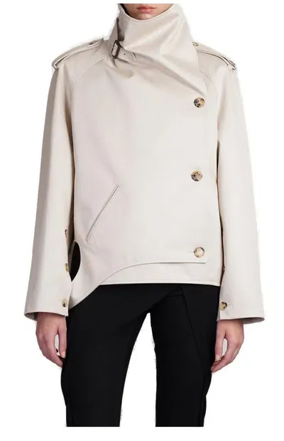 Courrèges Casual Jacket In Beige Cotton