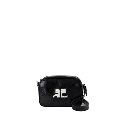 Courrèges Reedition Camera Crossbody - Courreges - Leather - Black