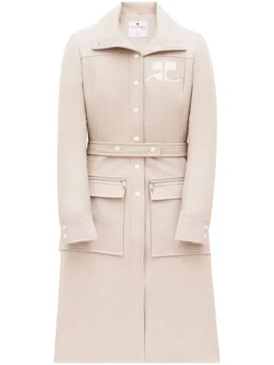 Courrèges Reedition Coat In Neutrals