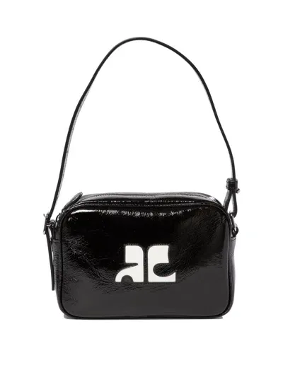 Courrèges Reedition Crossbody Bags In Black