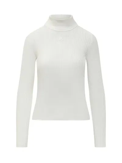 Courreges Reedition Re-edition Jersey In White