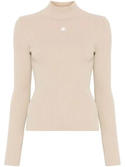 Courrèges Reedition Sweater In Neutrals