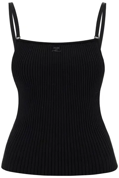 Courrèges Courreges Ribbed Sleeveless Top With