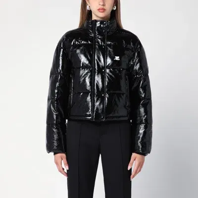 Courrèges Shiny Black Down Jacket