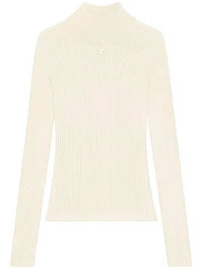 Courrèges Solar Jumper In Beige