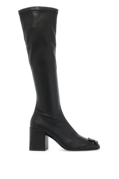 Courrèges Stretch Reedition Boots In Faux Leather In Black