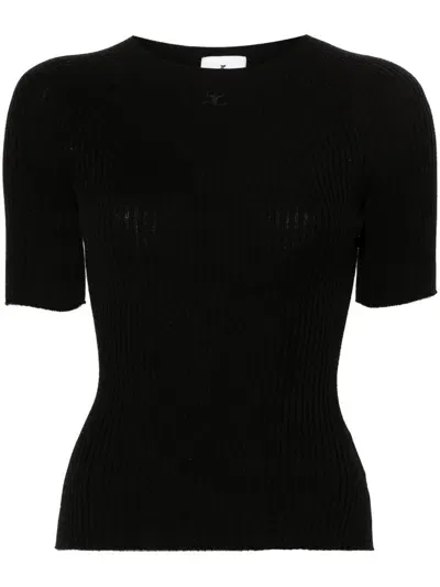 Courrèges Sweaters In Black