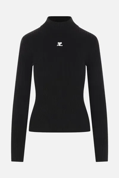 Courrèges Sweaters In Black